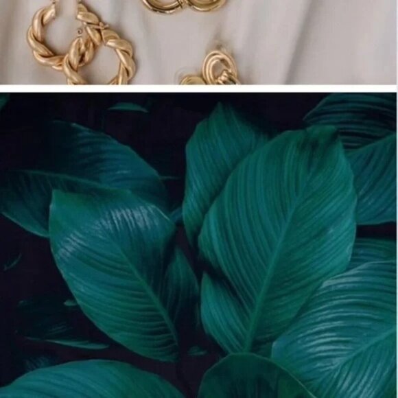 Zara Pearl Gold Hoop Earrings New No 🏷️ 🔥 Comes With Nice Gift Box 🎁 - Picture 8 of 8